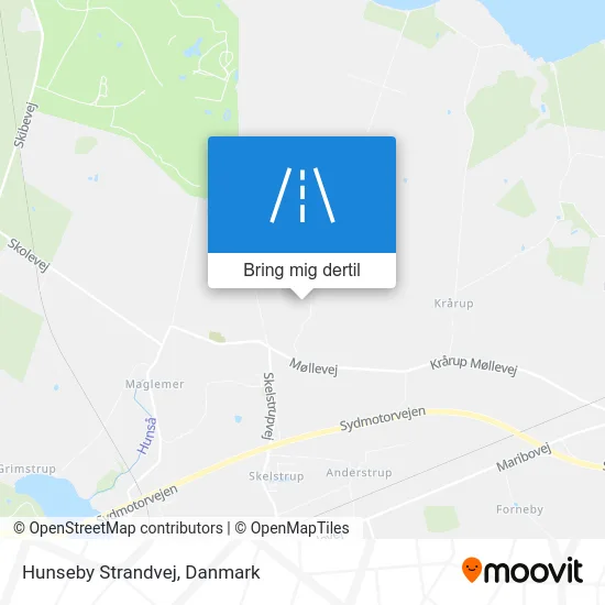 Hunseby Strandvej kort