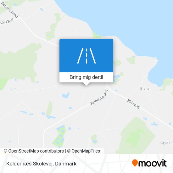 Keldernæs Skolevej kort