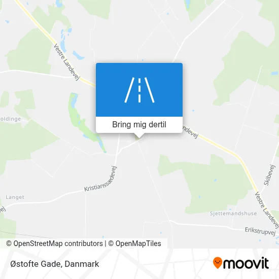 Østofte Gade kort