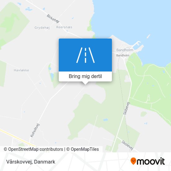 Vårskovvej kort