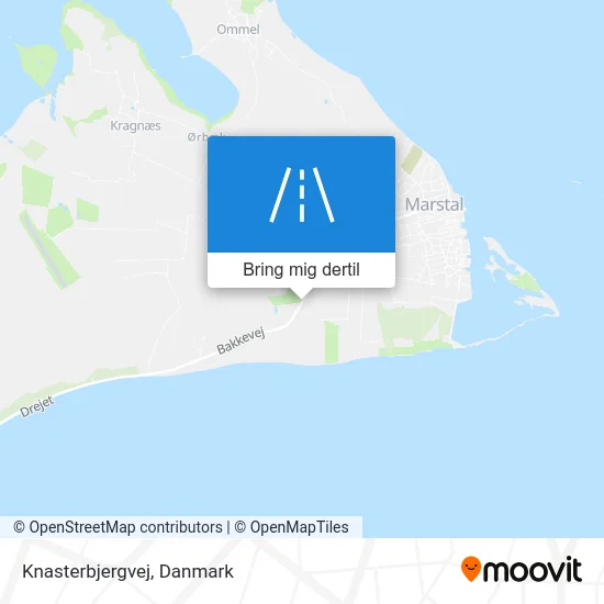 Knasterbjergvej kort