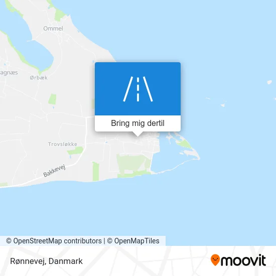 Rønnevej kort