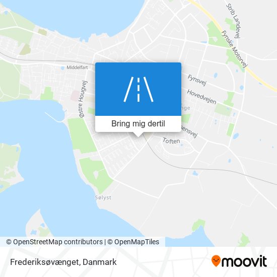 Frederiksøvænget kort