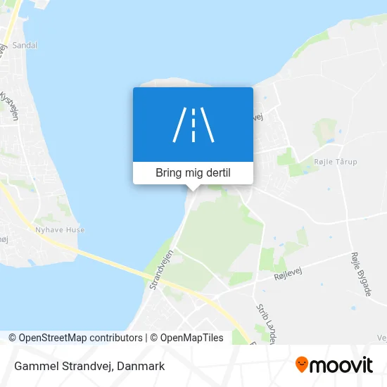 Gammel Strandvej kort