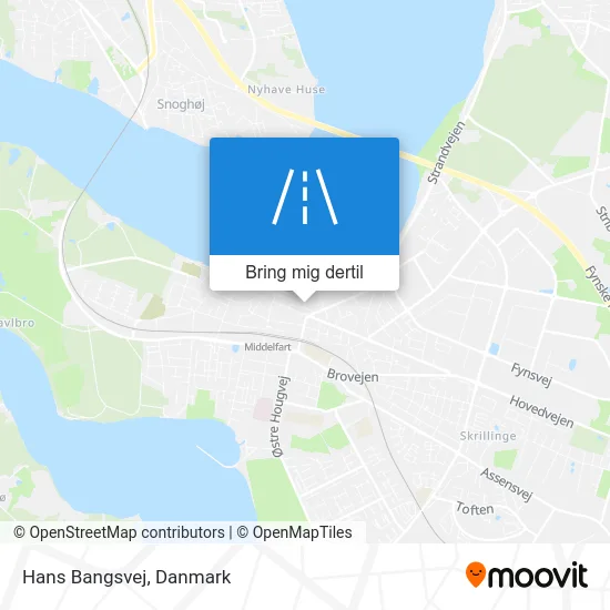Hans Bangsvej kort