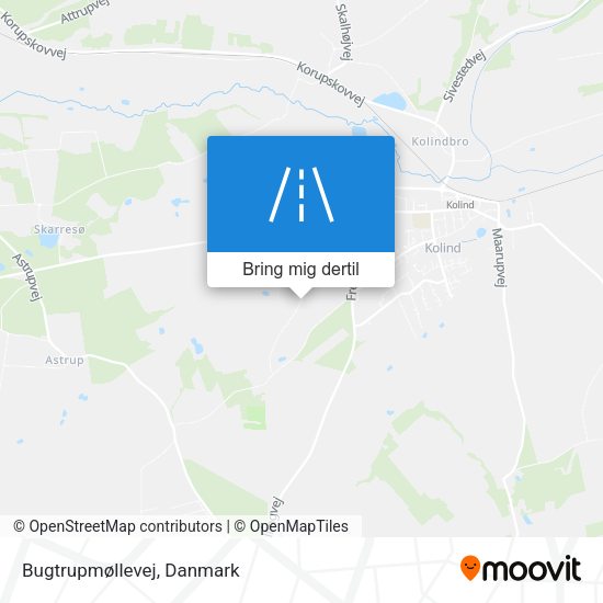 Bugtrupmøllevej kort