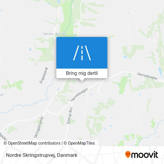 Nordre Skringstrupvej kort