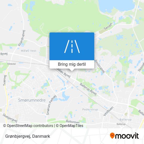 Grønbjergvej kort