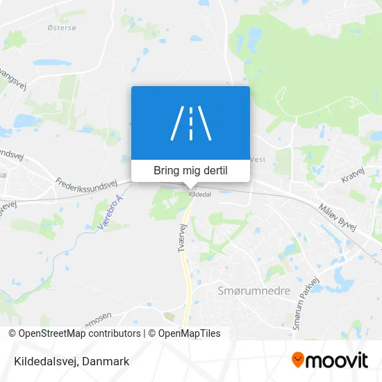 Kildedalsvej kort