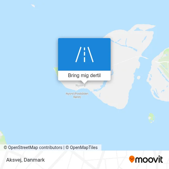 Aksvej kort