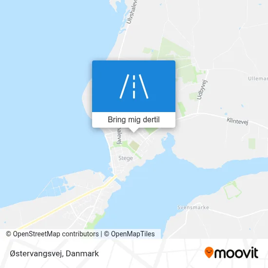 Østervangsvej kort