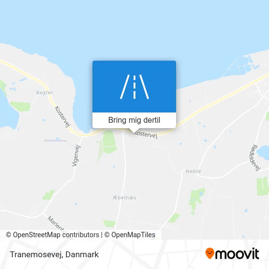 Tranemosevej kort