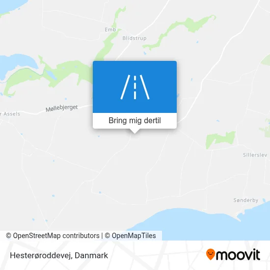 Hesterøroddevej kort