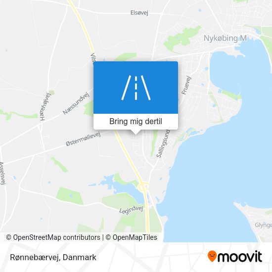 Rønnebærvej kort