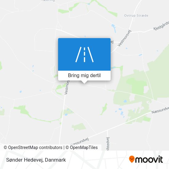 Sønder Hedevej kort