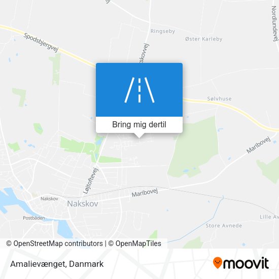 Amalievænget kort