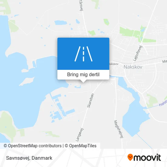 Savnsøvej kort