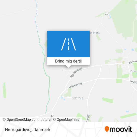 Nørregårdsvej kort