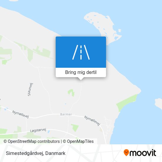 Simestedgårdvej kort