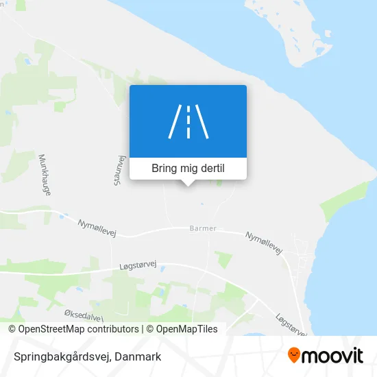 Springbakgårdsvej kort