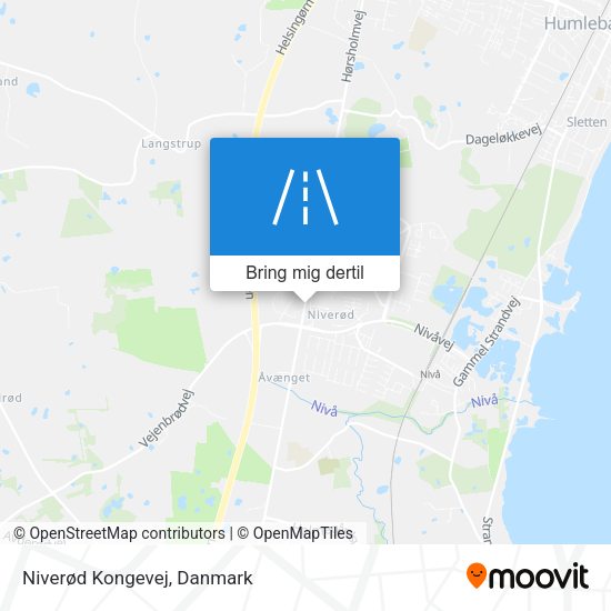 Niverød Kongevej kort