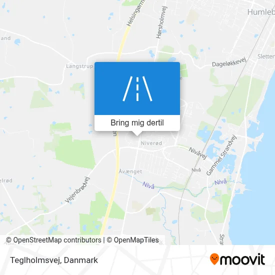 Teglholmsvej kort