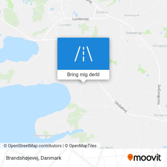 Brandshøjevej kort