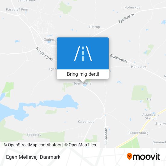 Egen Møllevej kort