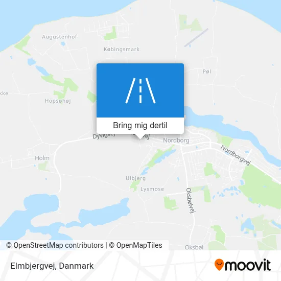 Elmbjergvej kort