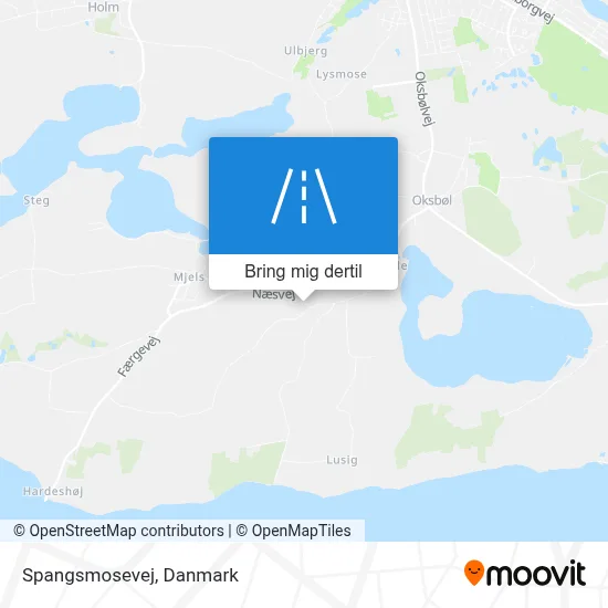 Spangsmosevej kort