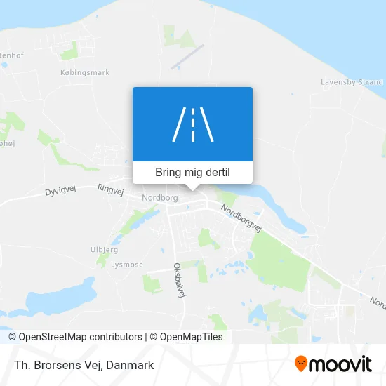 Th. Brorsens Vej kort