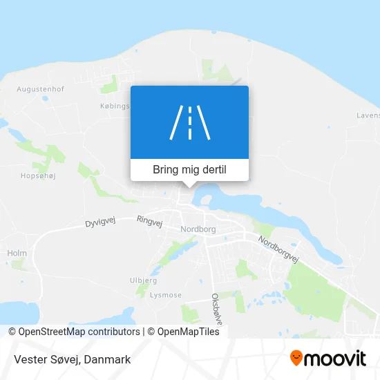 Vester Søvej kort
