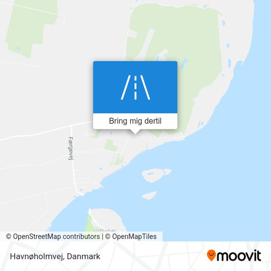 Havnøholmvej kort