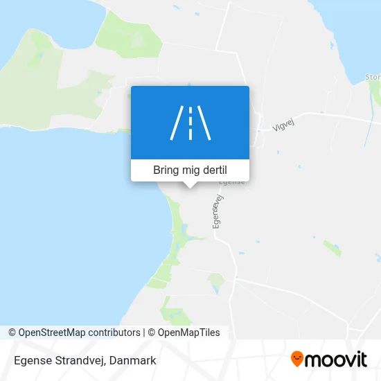Egense Strandvej kort