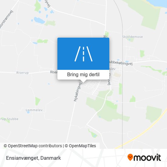 Ensianvænget kort