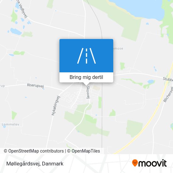 Møllegårdsvej kort