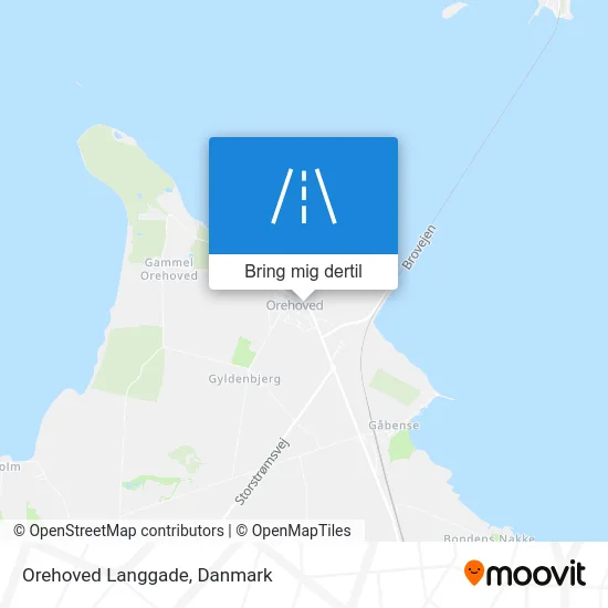 Orehoved Langgade kort