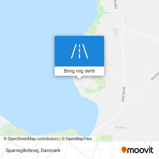 Sparregårdsvej kort