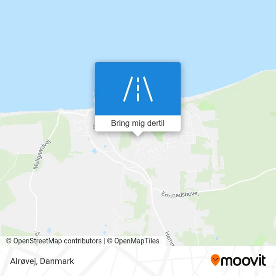 Alrøvej kort