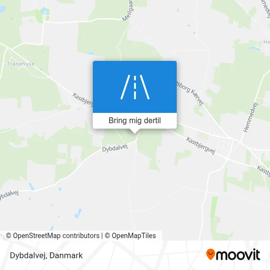 Dybdalvej kort