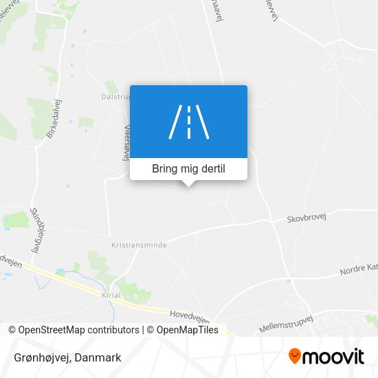 Grønhøjvej kort