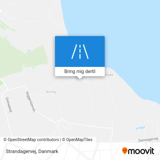 Strandagervej kort