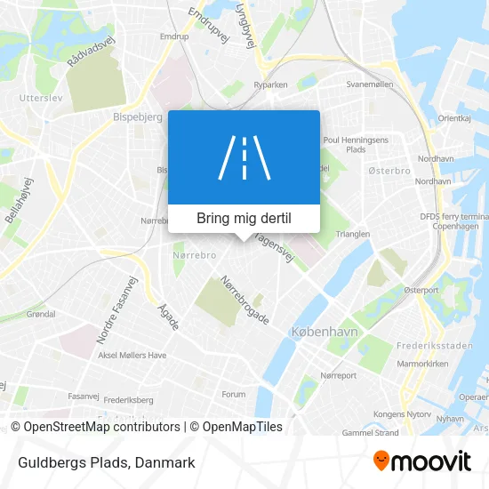 Guldbergs Plads kort
