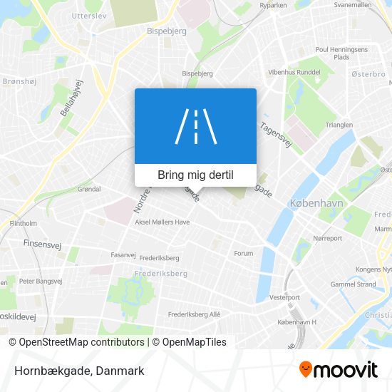 Hornbækgade kort