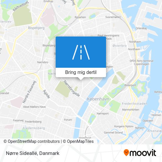 Nørre Sideallé kort