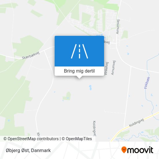 Øbjerg Øst kort