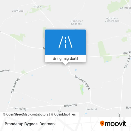 Branderup Bygade kort