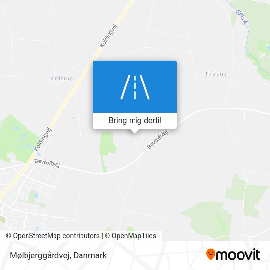 Mølbjerggårdvej kort