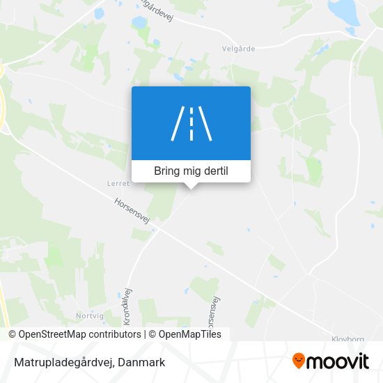 Matrupladegårdvej kort