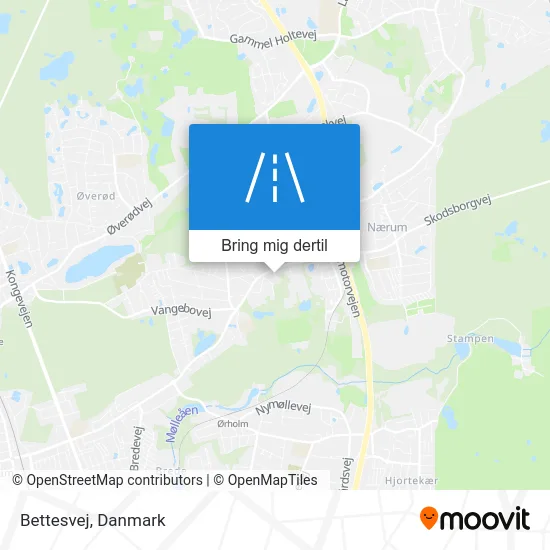 Bettesvej kort